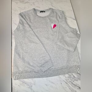 Banana Republic Light Gray Fleece Sweatshirt